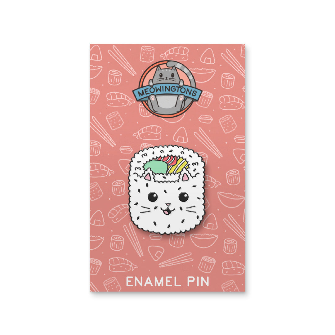 Catifornia Roll Sushi Cat Pin