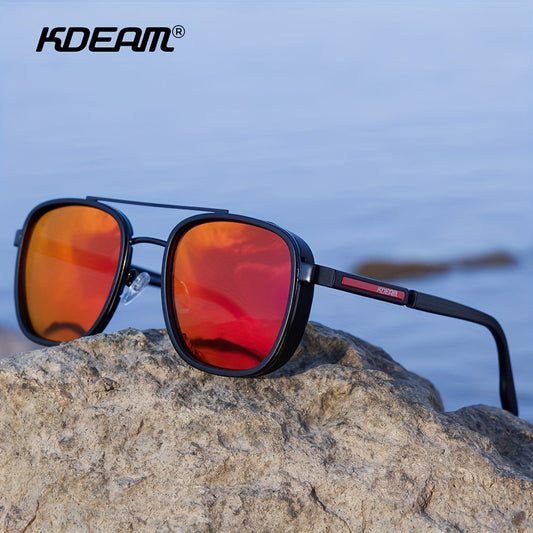KDEAM Retro Round Fashion Glasses – Blue Light Blocking & Stylish