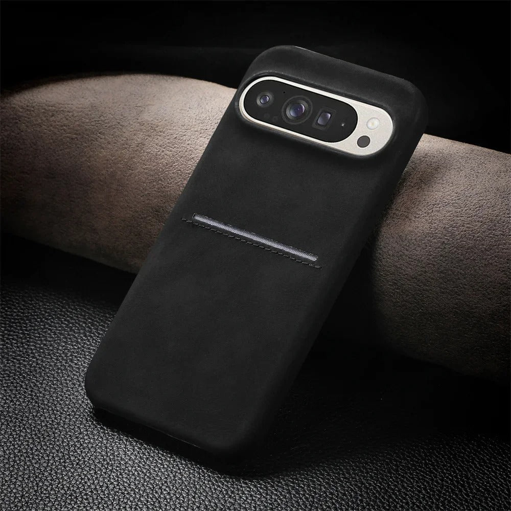 Wallet Pocket Leather Case - Black