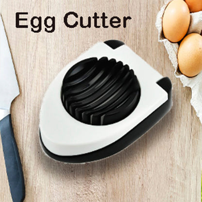 Oval Shape Plastic Multi Purpose Egg Cutter/Slicer with Stainless Steel Wires