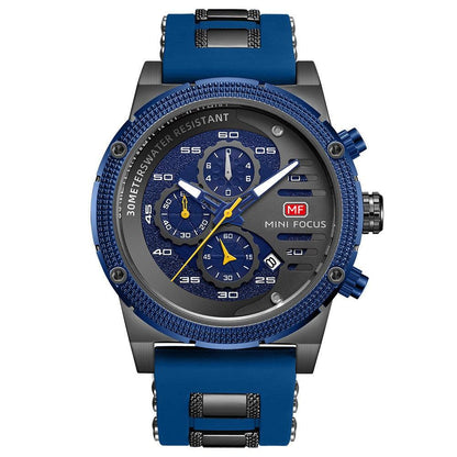Mini Focus Men's Multifunctional Quartz Watch Sports Watch Mf0246G