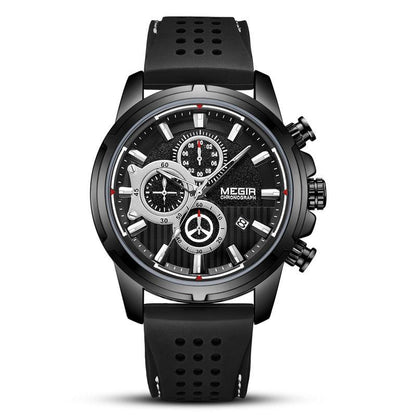 Megir Quartz Chronograph Watch For Men 2101