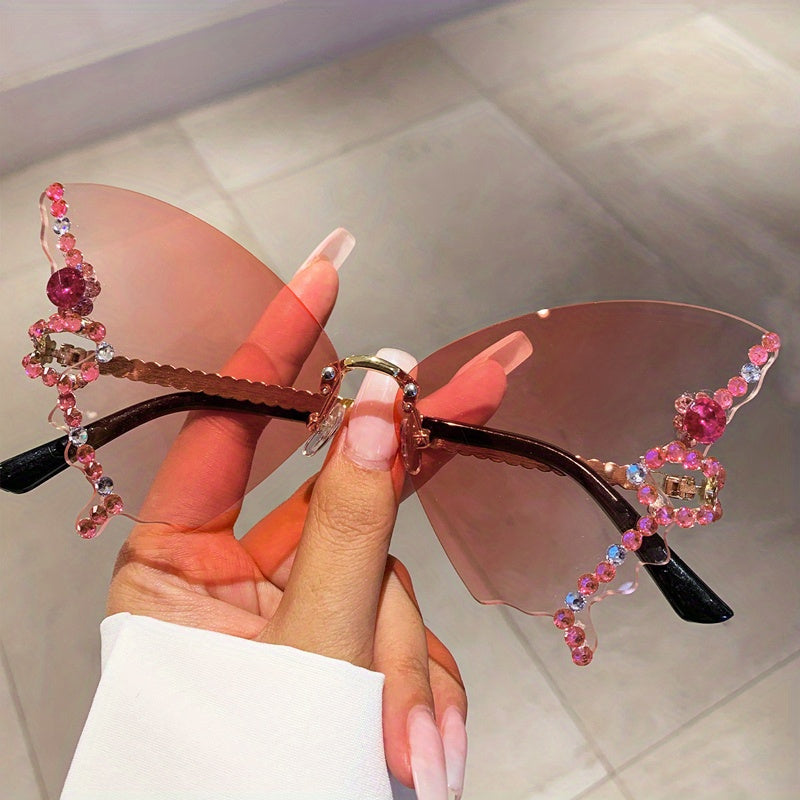 Butterfly Fashion Glasses – Trendy Sunshade for Beach & Party