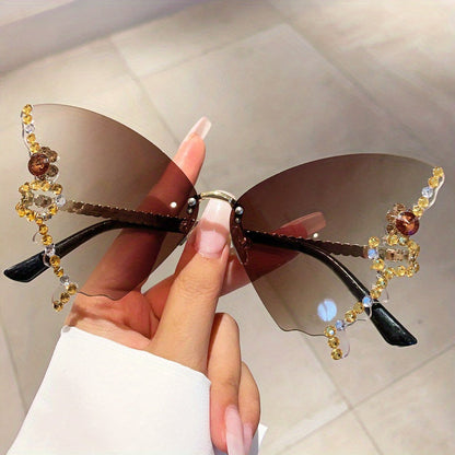 Butterfly Fashion Glasses – Trendy Sunshade for Beach & Party