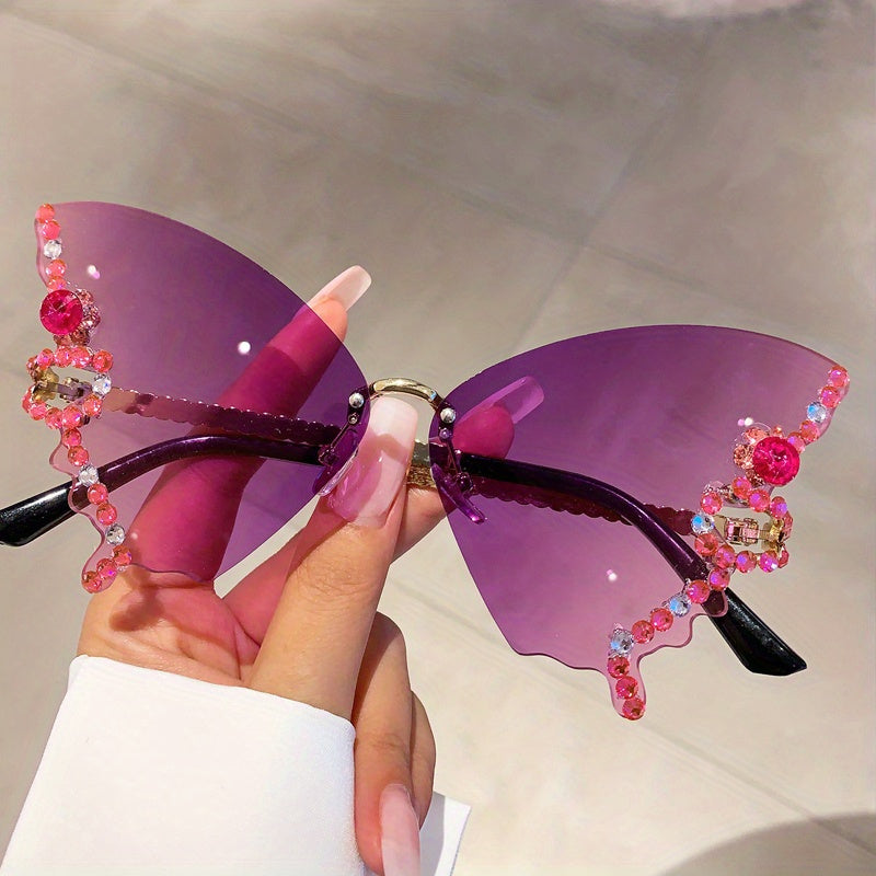 Butterfly Fashion Glasses – Trendy Sunshade for Beach & Party