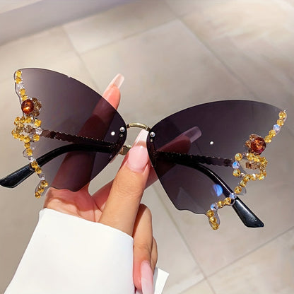 Butterfly Fashion Glasses – Trendy Sunshade for Beach & Party