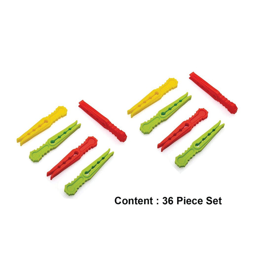 Multipurpose Plastic Cloth Hanging Pegs/Clips - 36 pcs