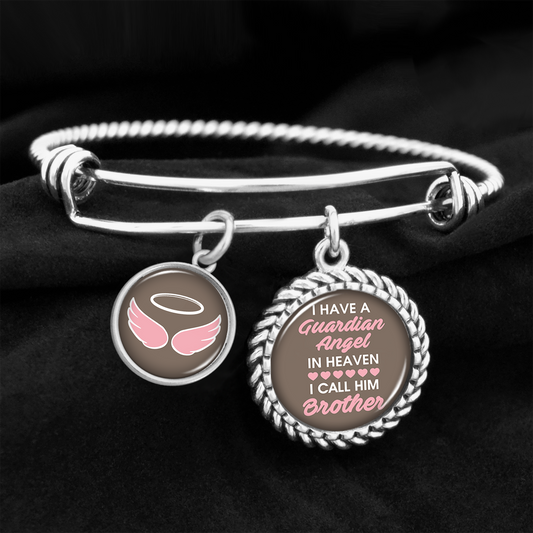 Angel In Heaven Brother Charm Bracelet