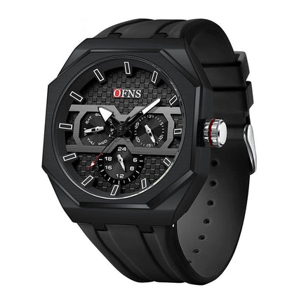 OFNS Three Eyes And Six Needles Fashion Waterproof Quartz Watch For Men 8023