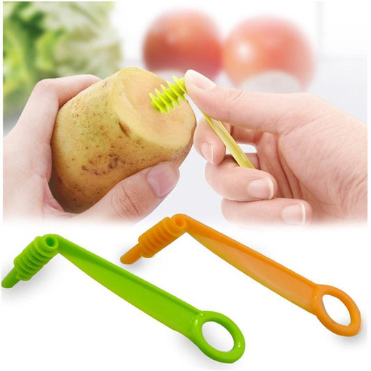 Kitchen Plastic Vegetables Spiral Cutter / Spiral Knife / Spiral Screw Slicer
