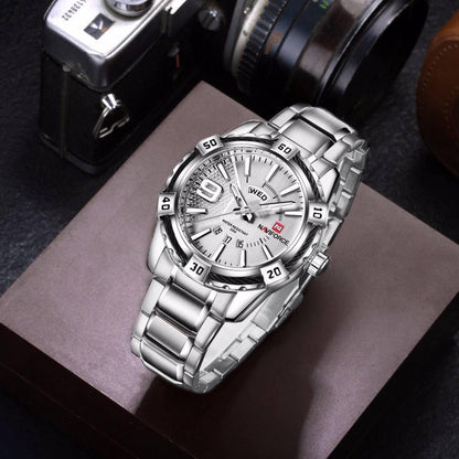 Naviforce Quartz Luxury Steel Watch For Men 9117