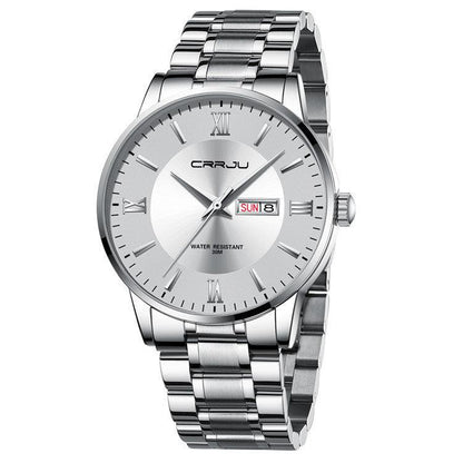 CRRJU Steel Casual Quartz Analog Watch For Men 2175