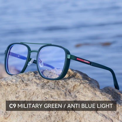 KDEAM Retro Round Fashion Glasses – Blue Light Blocking & Stylish