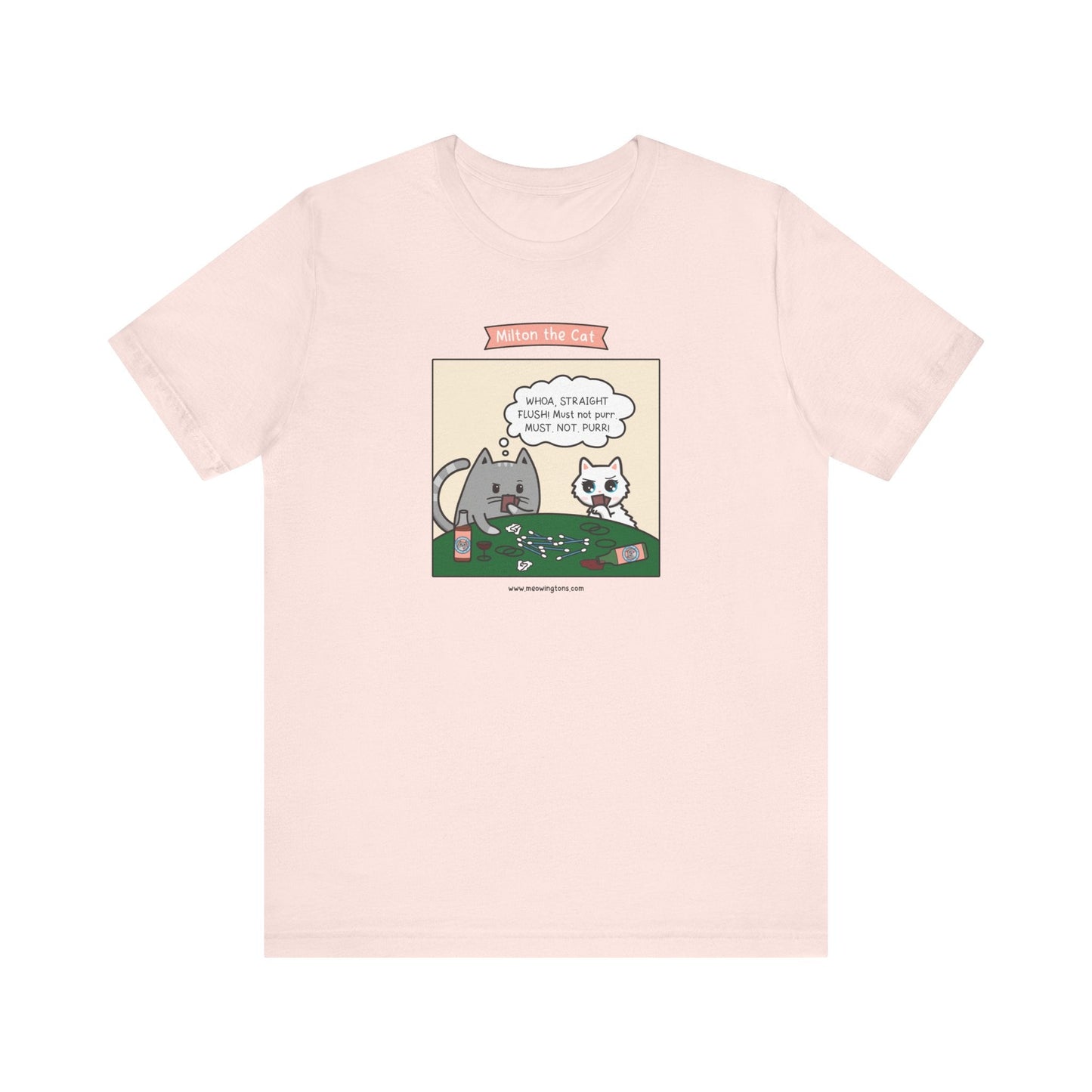 Cat Poker Comic T-Shirt