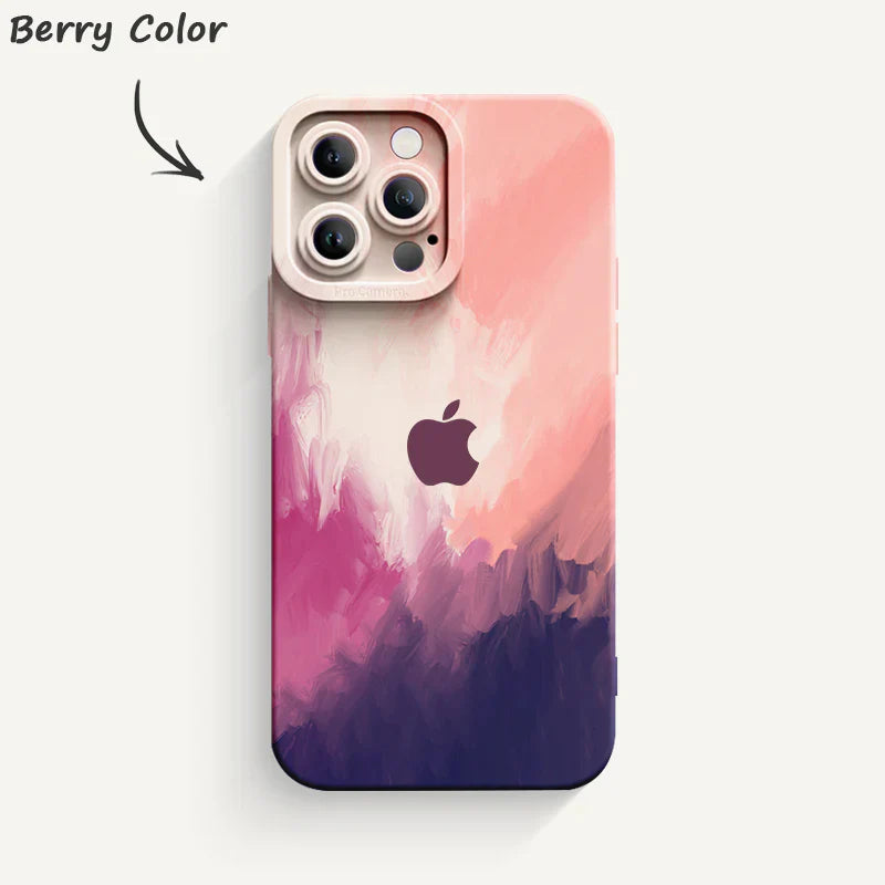 Watercolor series Pupil Liquid Silicone Phone Case