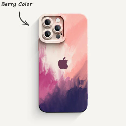 Watercolor series Pupil Liquid Silicone Phone Case
