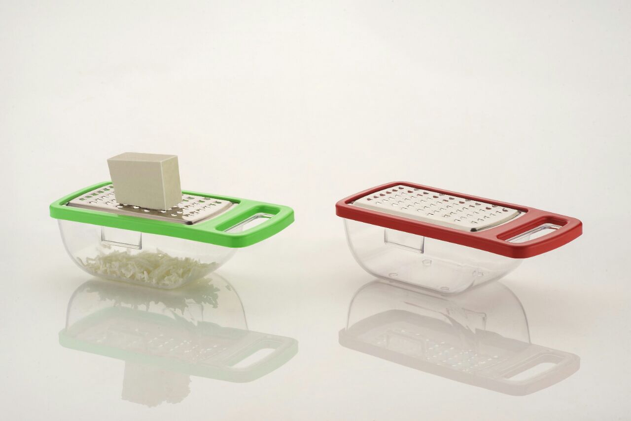 Cheese Grater/Slicer/Chopper With Stainless Steel Blades