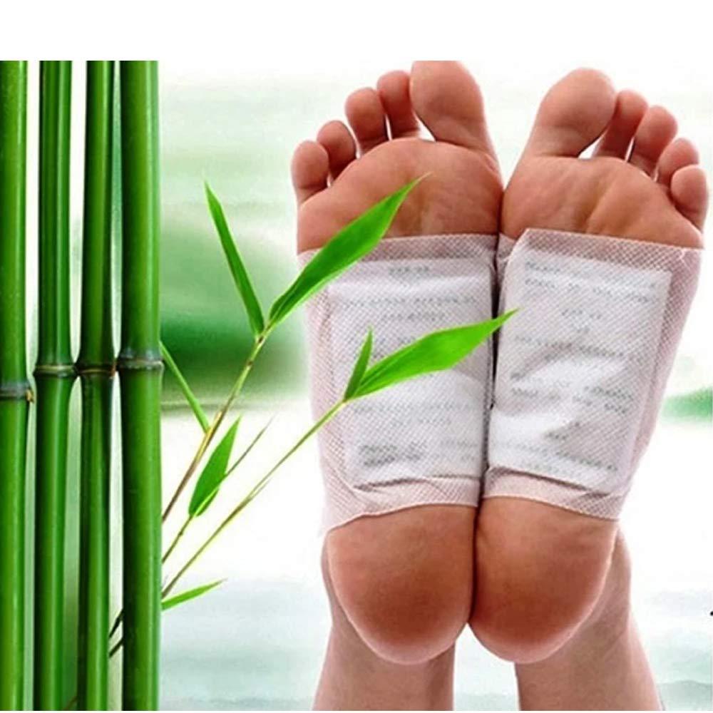 kinoki Cleansing Detox Foot Pads, Ginger & salt Foot Patch -10pcs (Free Size, White) 