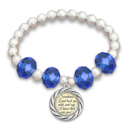 "I Know That Was You"  Beaded Stretch Bracelet