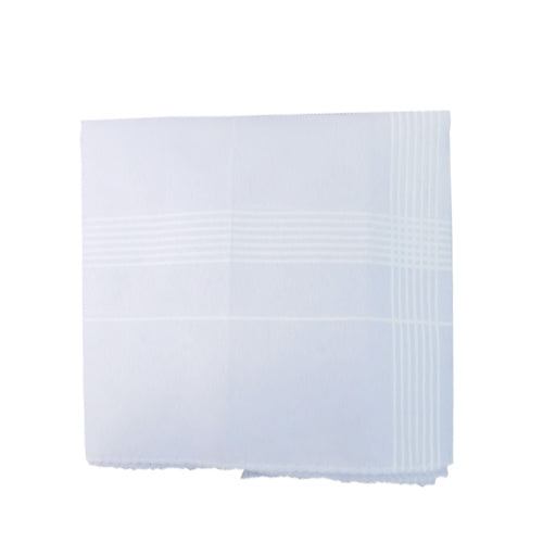 Men's King Size Formal Handkerchiefs for Office Use - Pack of 12