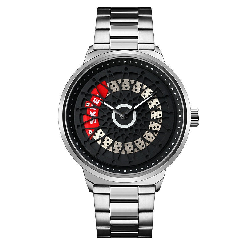 Skmei Hollow Rotating Gyro Spinning Quartz watch For Men 9217 Original