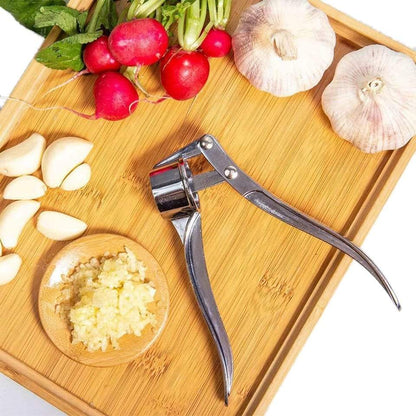 Stainless Steel Garlic Press Crusher,Crusher,Squeezer,Masher,and Lemon Juicer 