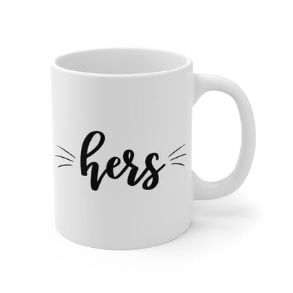 Hers and His Cat Mug