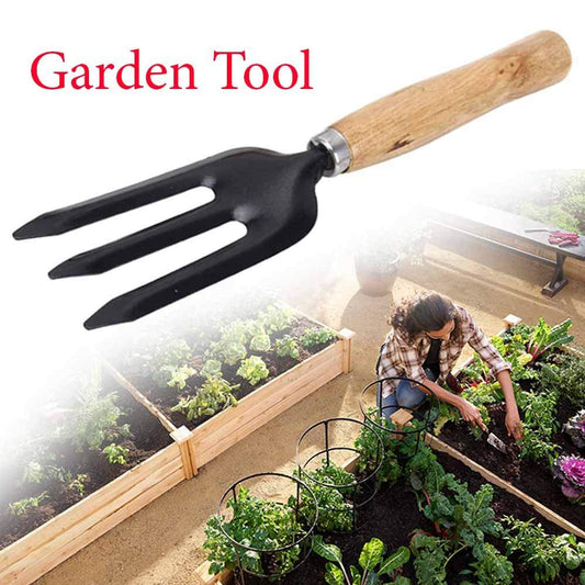 Hand Weeding Fork (Steel, Black) 