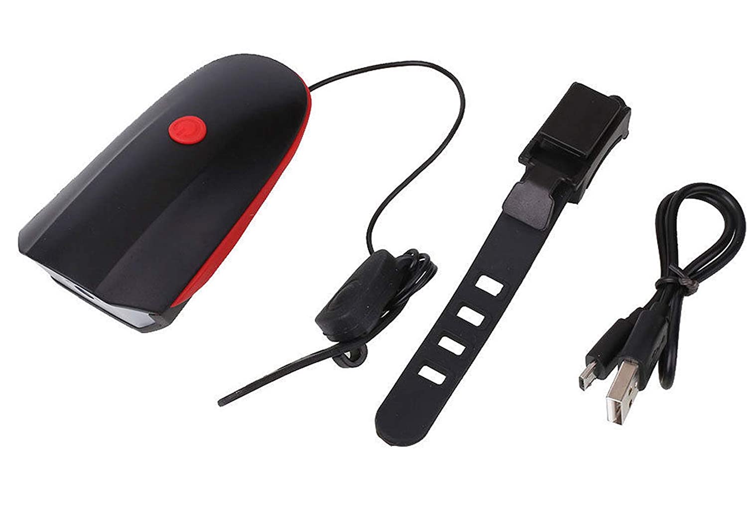 Rechargeable Bicycle LED Bright Light with Horn Speaker