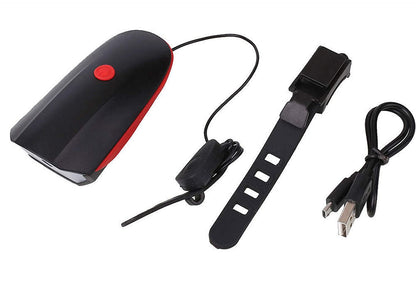 Rechargeable Bicycle LED Bright Light with Horn Speaker