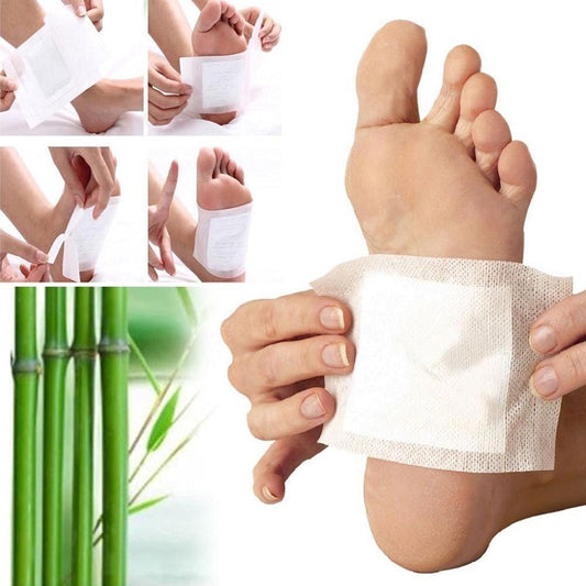 kinoki Cleansing Detox Foot Pads, Ginger & salt Foot Patch -10pcs (Free Size, White) 