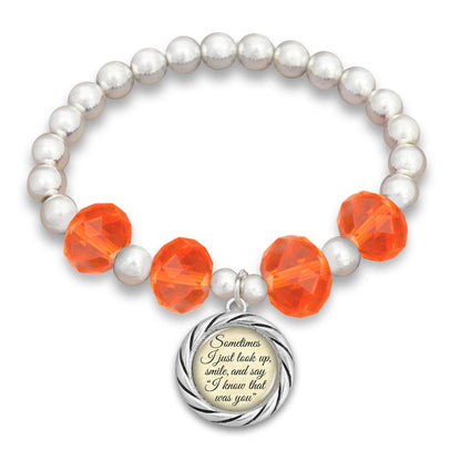 "I Know That Was You"  Beaded Stretch Bracelet