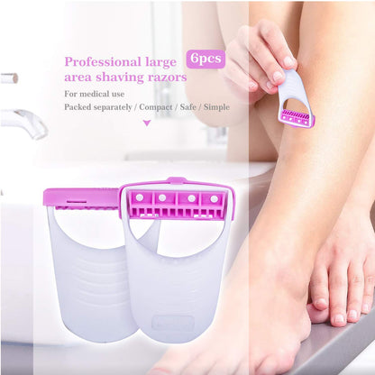 Disposable Body Skin Hair Removal Razor for Women – Pack of 6
