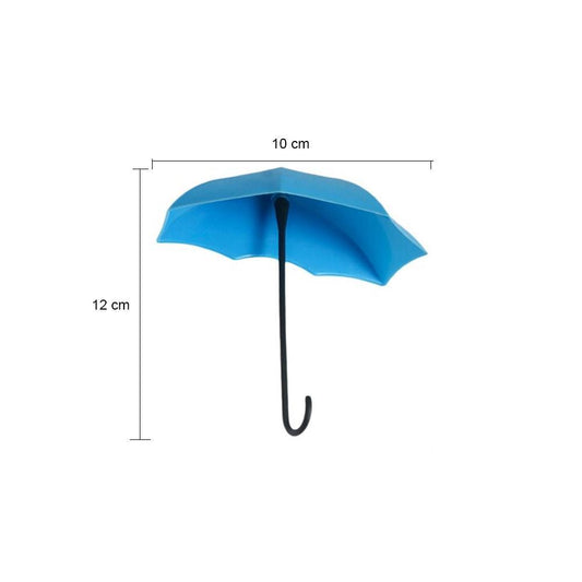 3pcs/set Cute Umbrella Wall Mount Key Holder Wall Hook Hanger Organizer Durable Wall hooks bathroom kitchen Umbrella Wall Hook