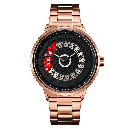 Skmei Hollow Rotating Gyro Spinning Quartz watch For Men 9217 Original