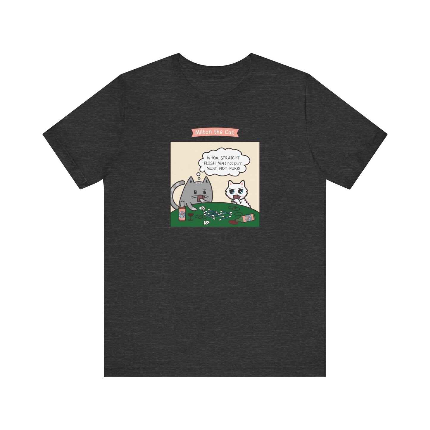 Cat Poker Comic T-Shirt