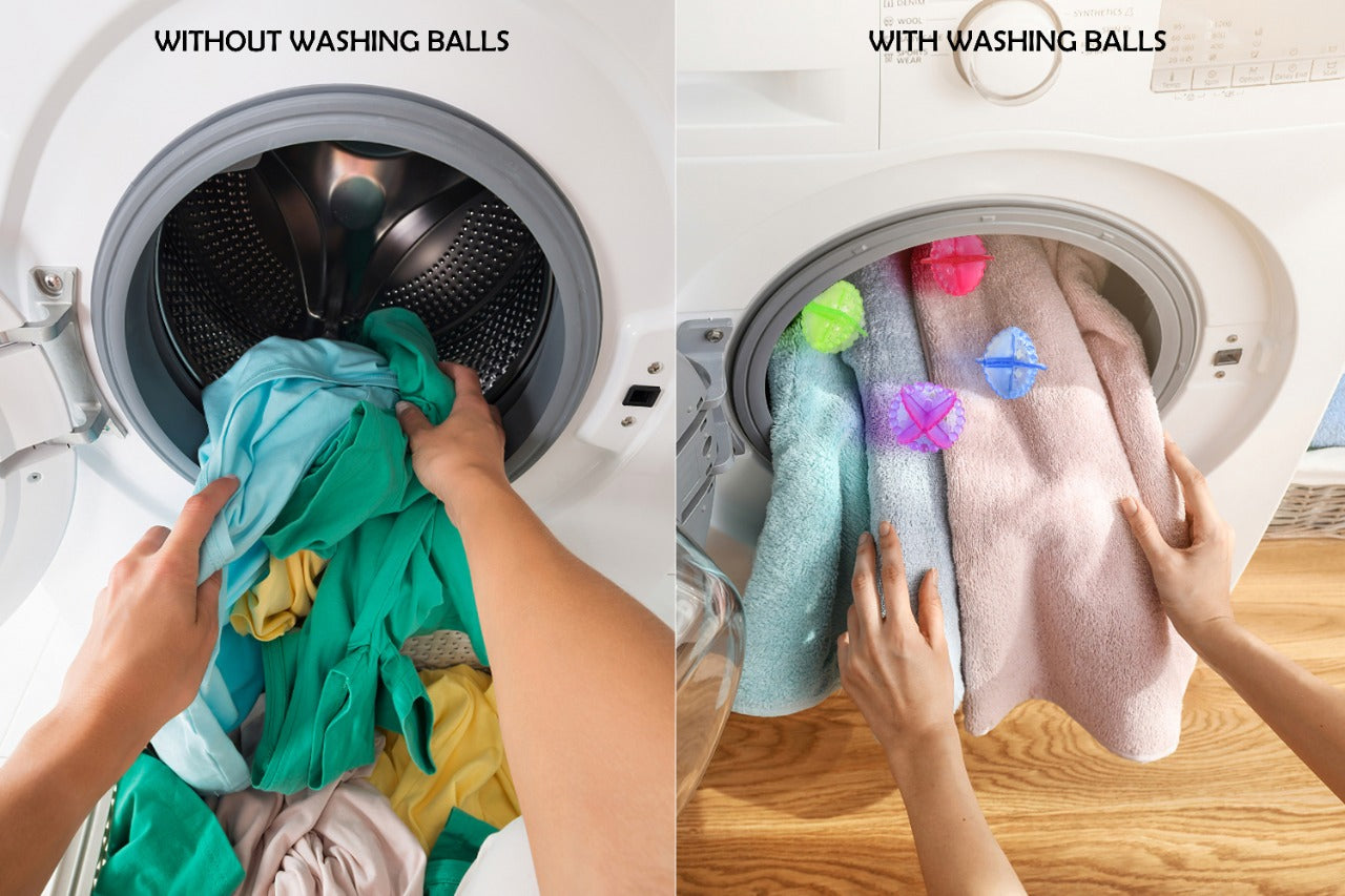 Laundry Washing Ball, Wash Without Detergent (4pcs) 