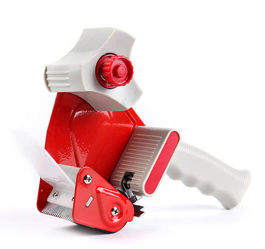 Hand-Held Packing Tape Dispenser with Retractable Blade for Tape