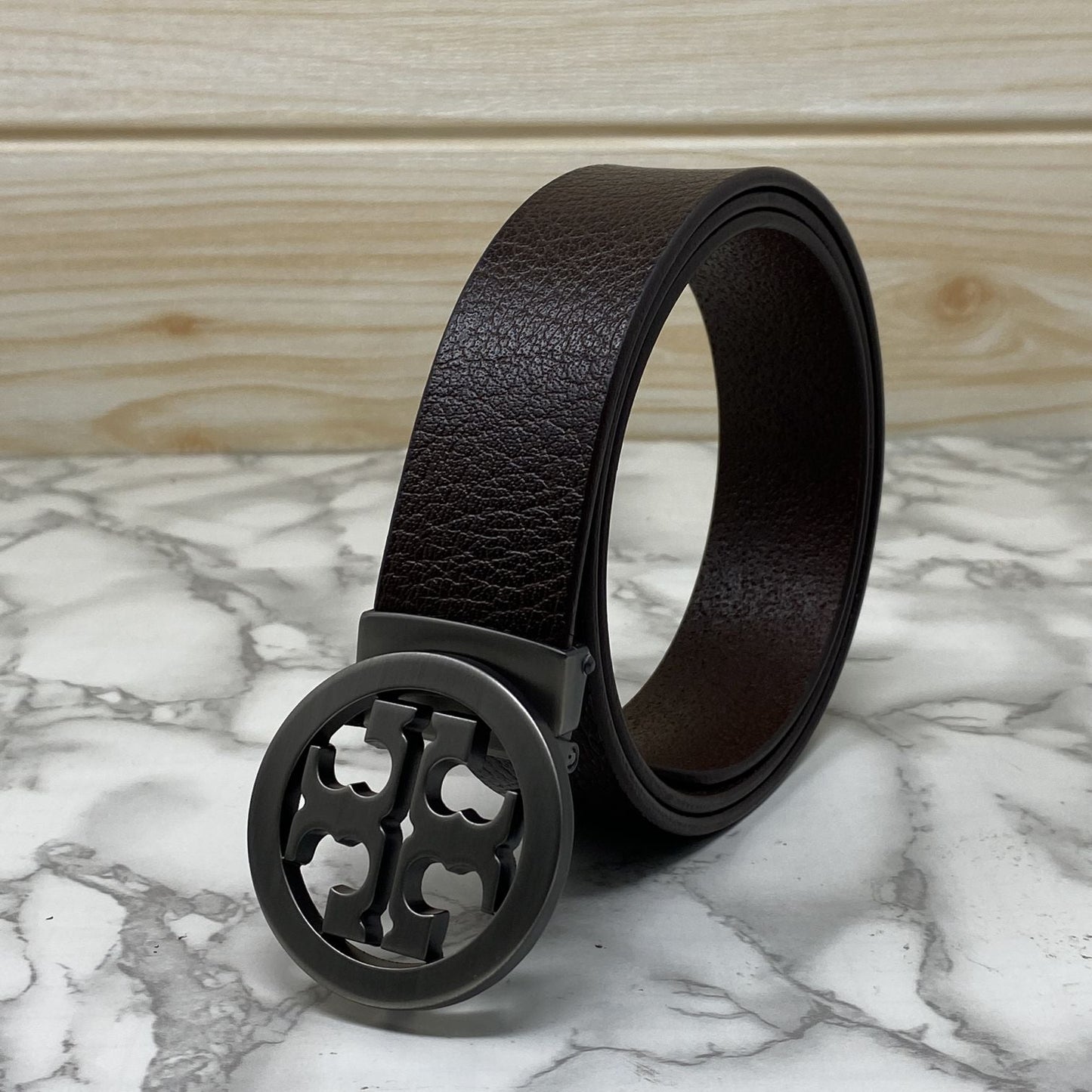 Classy Round Formal Leather Strap Belt-SunglassesCraft