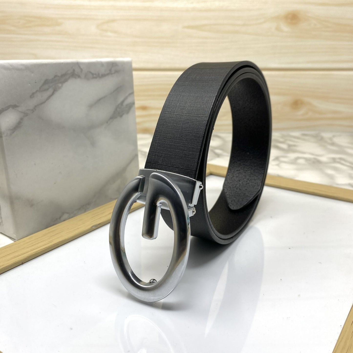 Simple G-Design Formal and Leather Strap Belt-SunglassesCraft