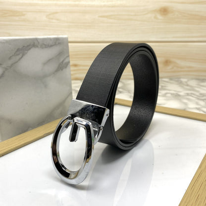 Classic G-Pattern Formal and Casual Leather Strap Belt -SunglassesCraft