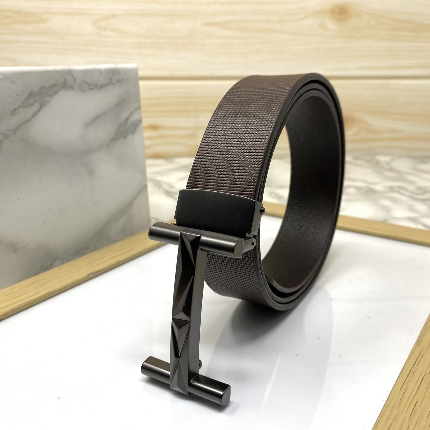 New Arrival H- Pattern Formal and Casual Leather Strap Belt-SunglassesCraft