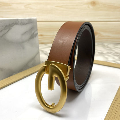 Simple G-Design Formal and Leather Strap Belt-SunglassesCraft