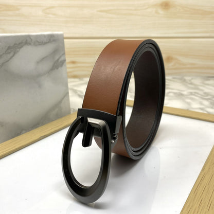 Classic G-Pattern Formal and Casual Leather Strap Belt -SunglassesCraft