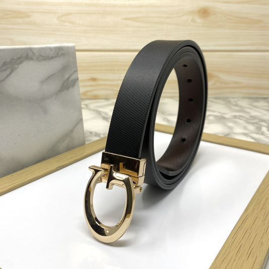 Small G Letter Reversible Strap Belt For Men-SunglassesCraft