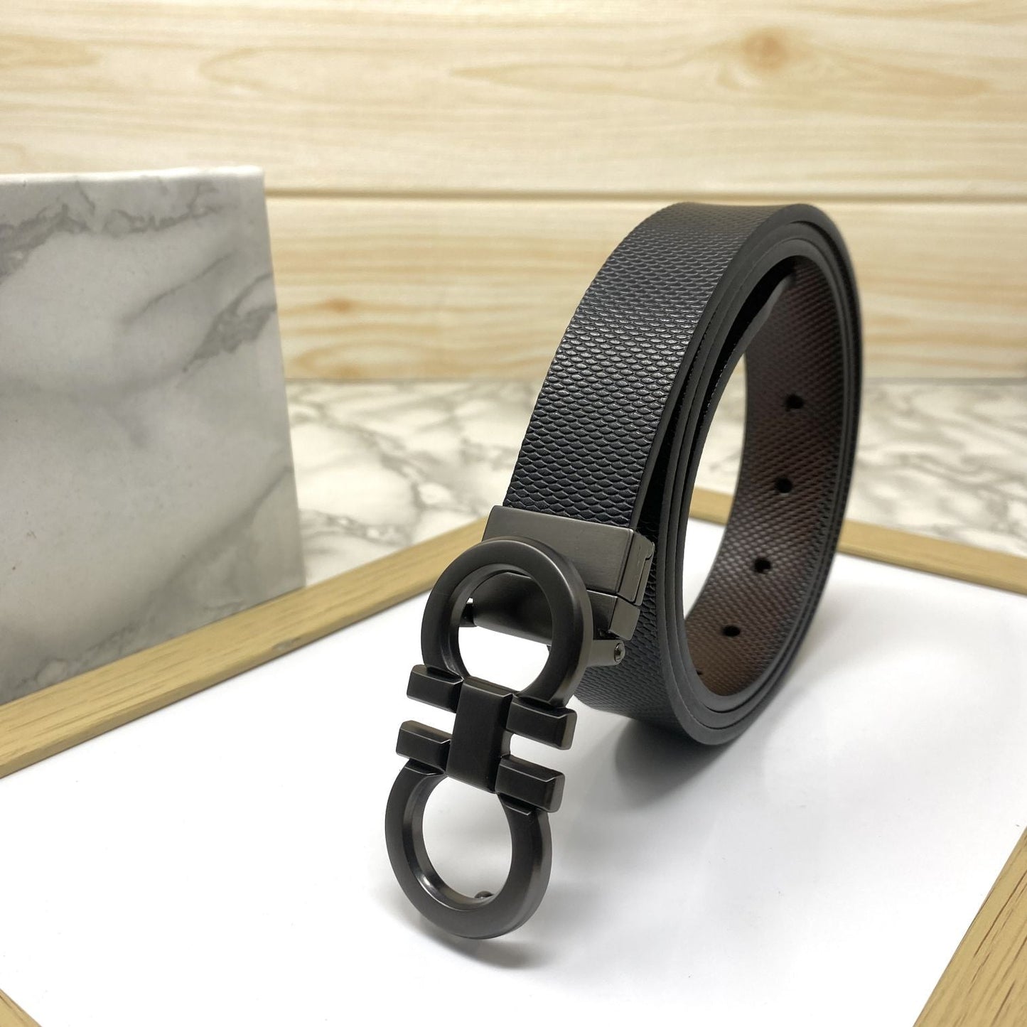 Small Design Formal and Casual Reversible Belt -SunglassesCraft