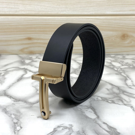 T-Shape Formal and Casual Leather Strap Belt-SunglassesCraft