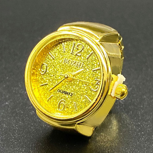 Unisex Starry Ring Watch – Casual Quartz Finger Watch