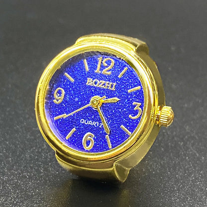 Unisex Starry Ring Watch – Casual Quartz Finger Watch