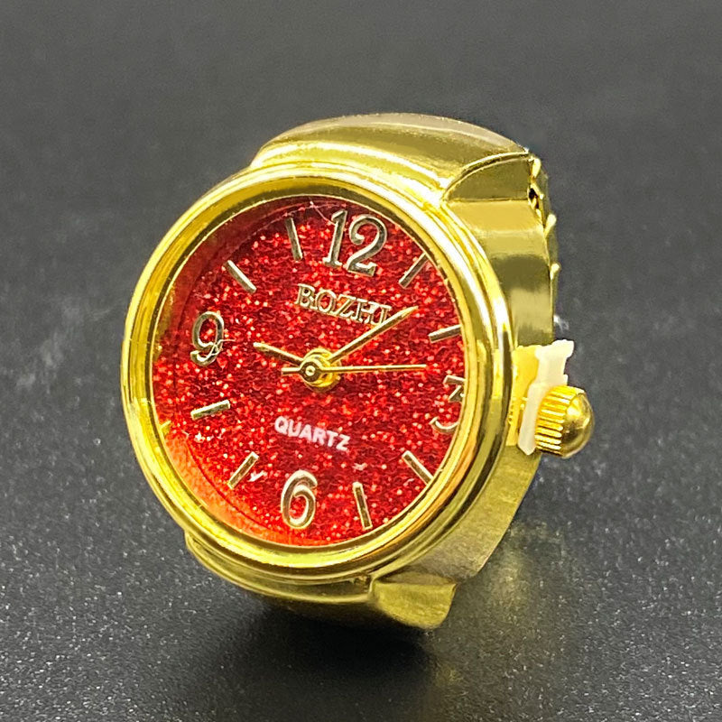 Unisex Starry Ring Watch – Casual Quartz Finger Watch